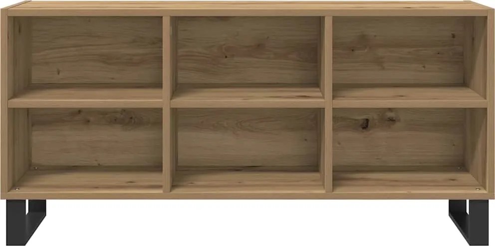 vidaXL Cabinet TV Stejar Artizanal 103,5 x 30 x 50 cm Lemn compozit