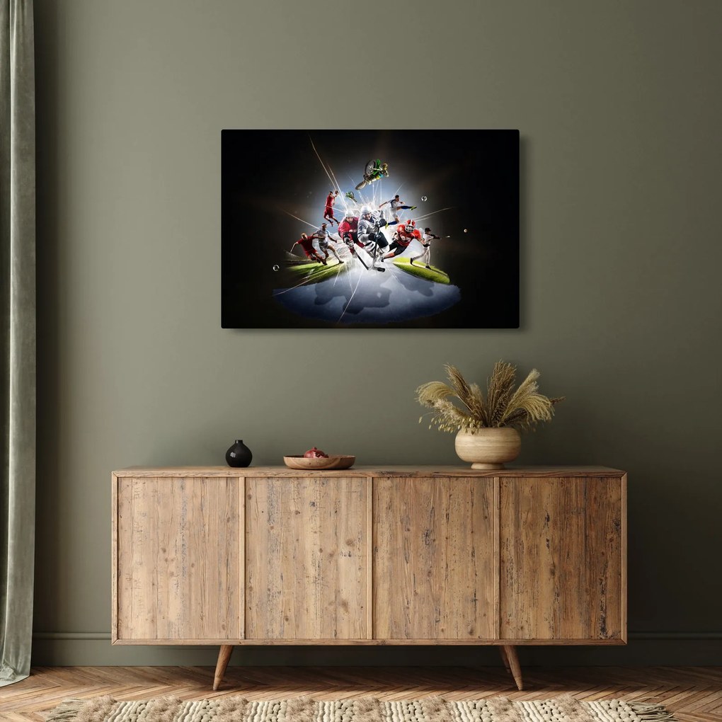 Tablou - Sportivii (90x60 cm)