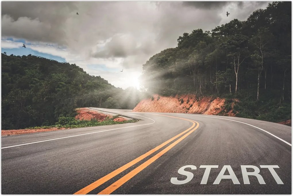 Tablou - Drum start (90x60 cm)