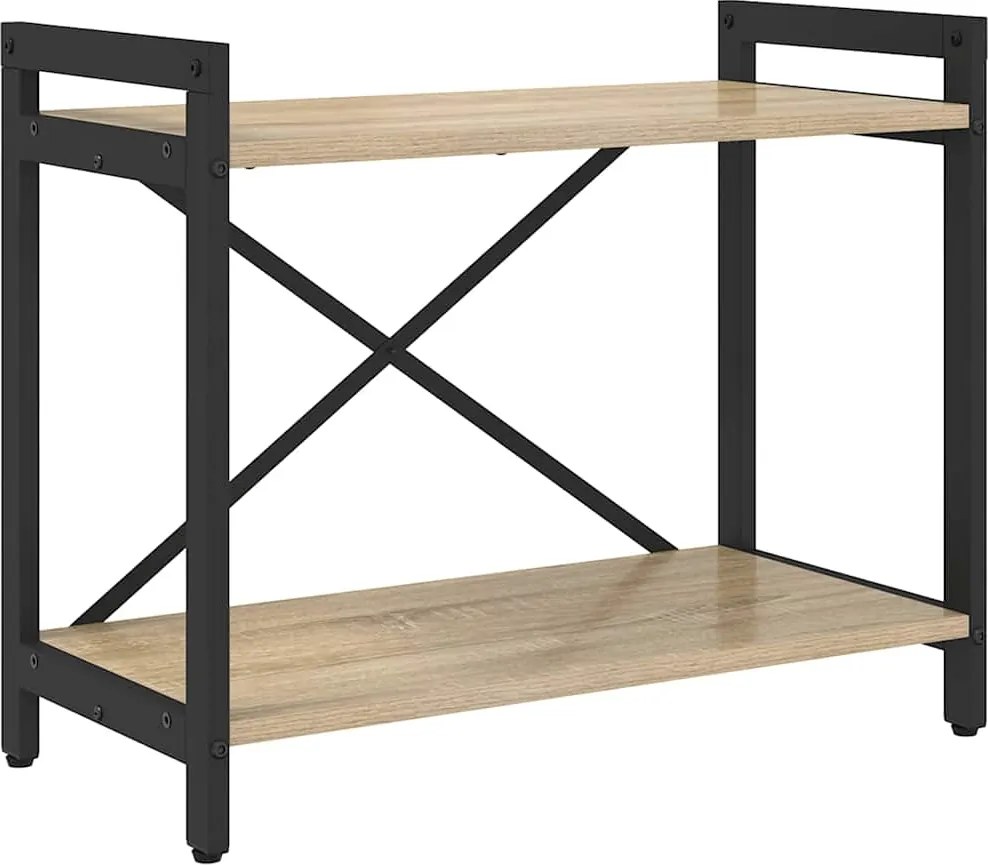 vidaXL Raft pentru cărți Stejar Sonoma 60 x 30 x 50 cm Lemn compozit