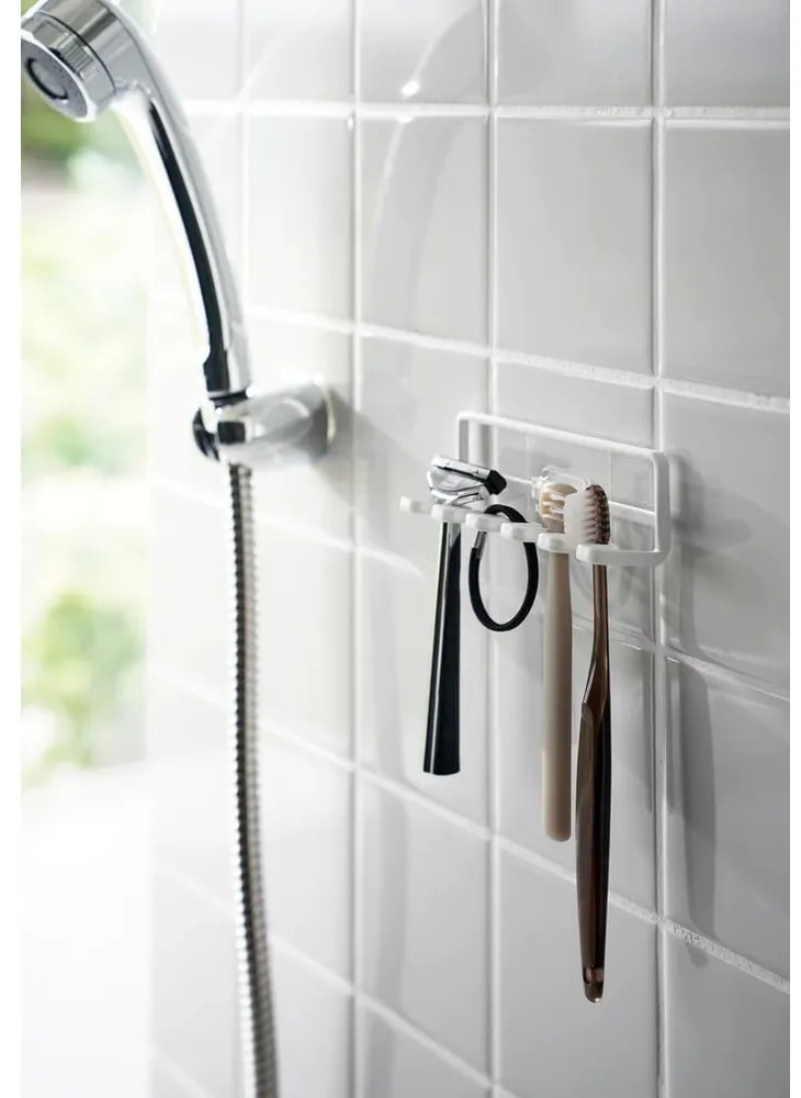 Suport pentru periuța de dinți alb autoadeziv din metal Film Hook – YAMAZAKI