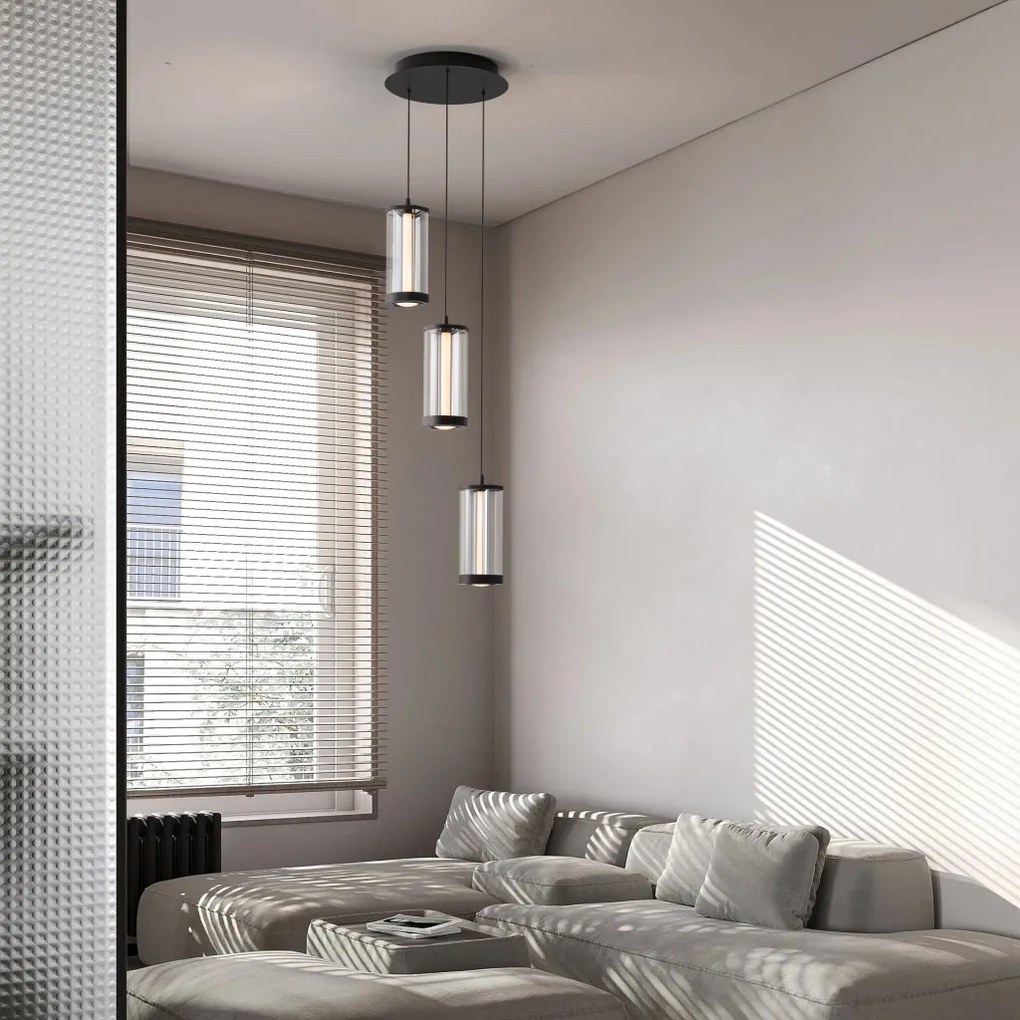 Lustra moderna cu 3 pendule CODY LED