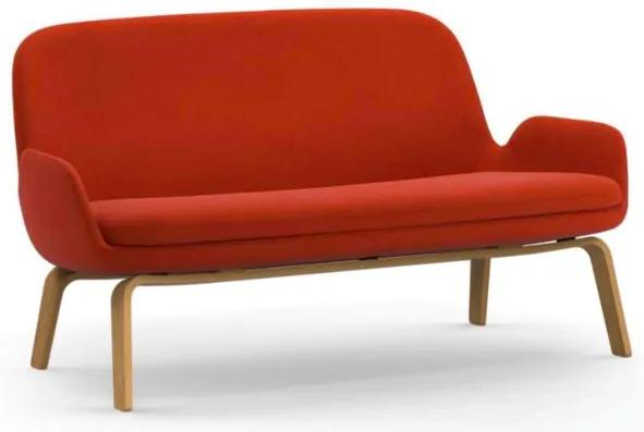 Canapea din lana portocalie cu picioare lemn stejar 63078 Era Normann Copenhagen