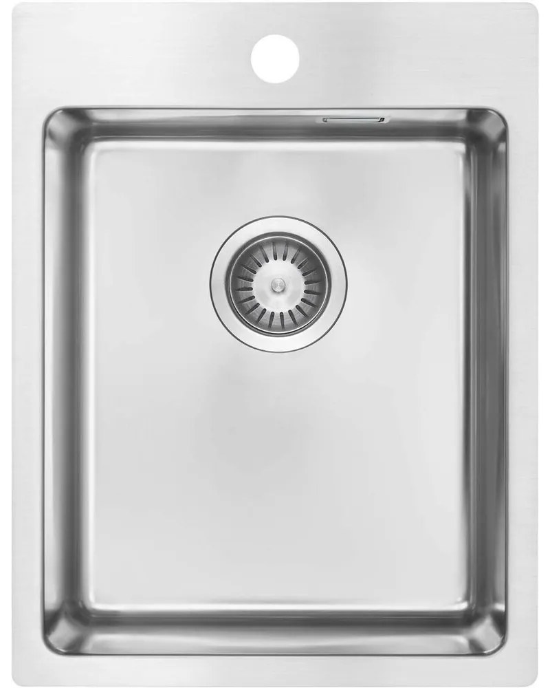 Chiuveta bucatarie inox Deante Olfato 39x50.5 cm cu 1 cuva finisaj crom periat