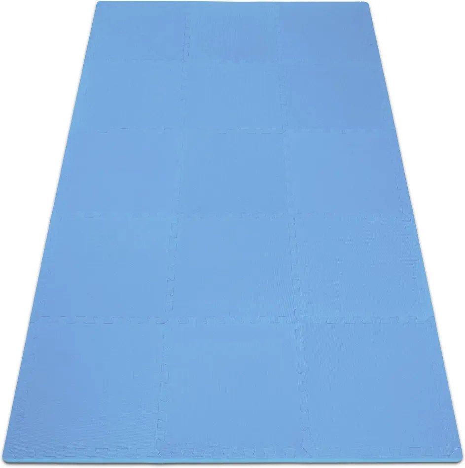 Covor protectie pardoseala Puzzle 8 bucati Albastru 180 x 90 cm