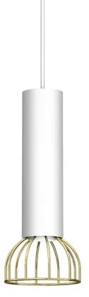 Lustră pe cablu DANTE 1xGU10/25W/230V alb/aurie