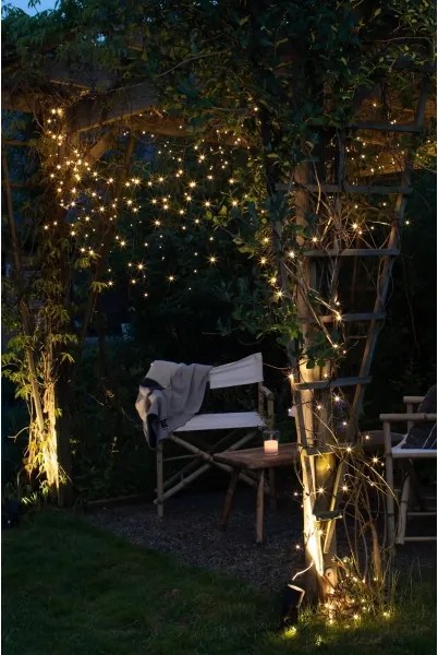 Markslöjd 108179-LED Perdea de lumini de exterior pentru Crăciun GARDEN24 160xLED/24V 3,1m alb cald