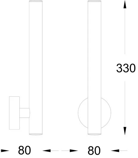 Aplică LED LOYA 2xLED/5W/230V Zuma Line W0461-02B-F4F4