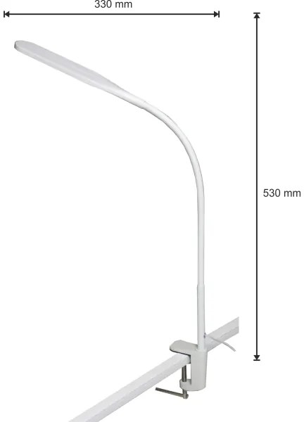 Lampă LED dimabilă 3 în 1 DARA LED/10W/230V 3000/4000/6000K CRI 90 alb