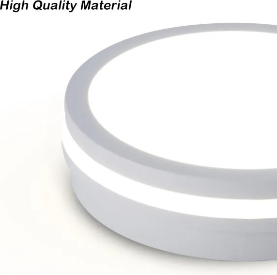 Brilagi - Plafonieră LED de exterior BENE LED/18W/230V Ø 21,5 cm albă IP54