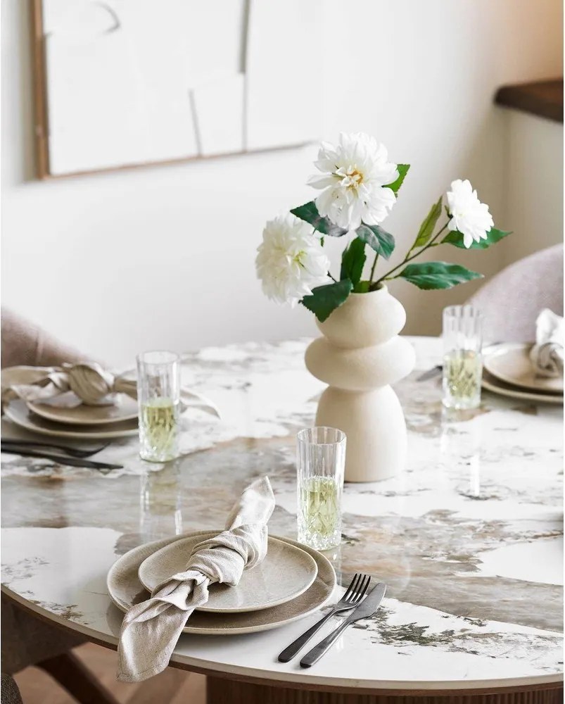 Farfurii bej 4 buc. din gresie ø 27 cm Viola – House Nordic