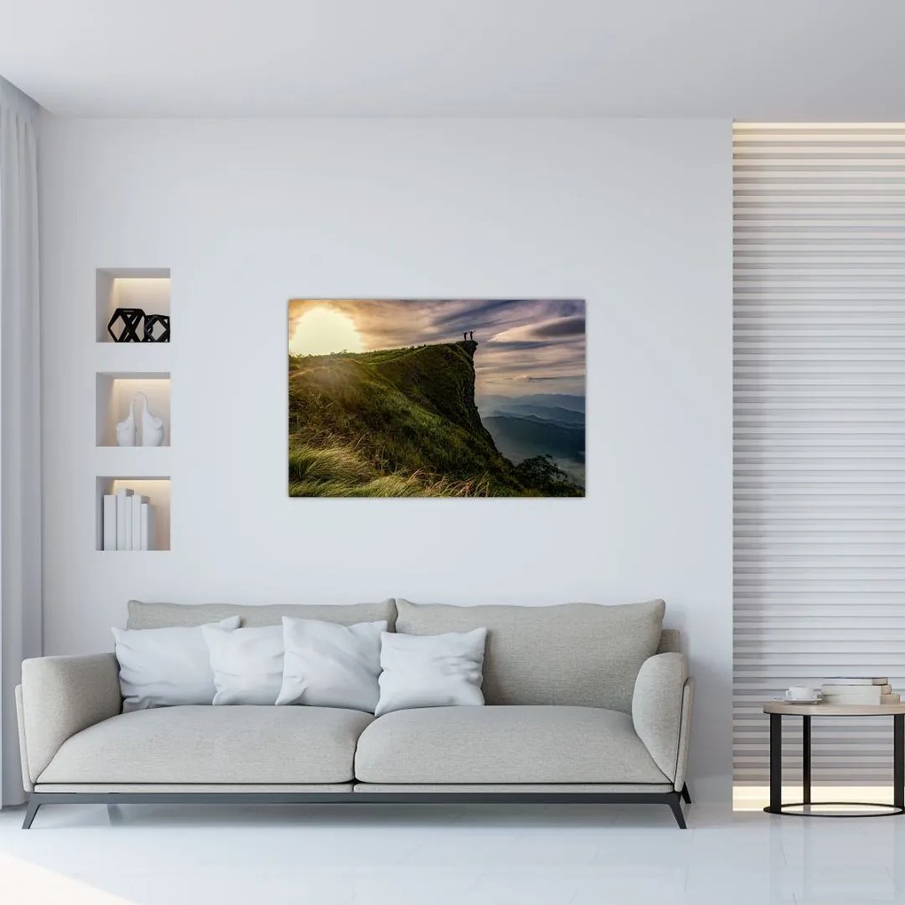 Tablou - Femei la stânci (90x60 cm)