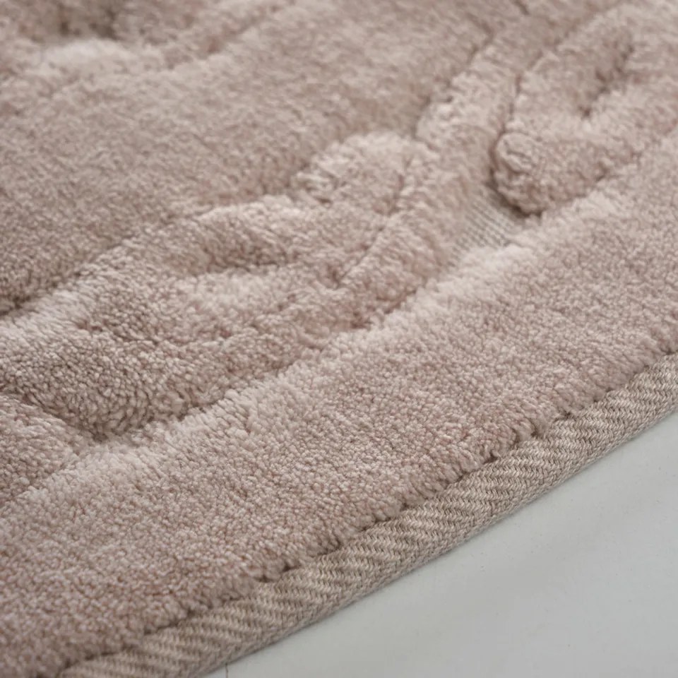 Set 2 Covoras de Baie COTTONKT000219, Bumbac, Bej