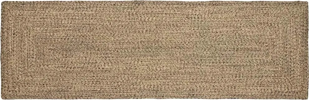 vidaXL Covoare de zonă Dreptunghiular Natural și Negru 80 x 250 cm