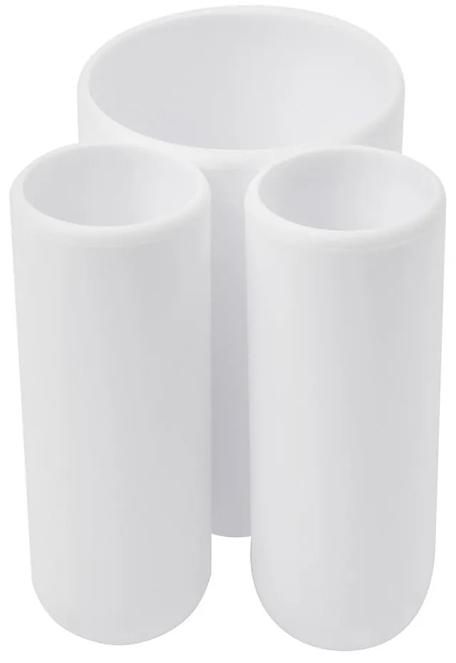 Suport pentru periuța de dinți alb din plastic Touch – Umbra