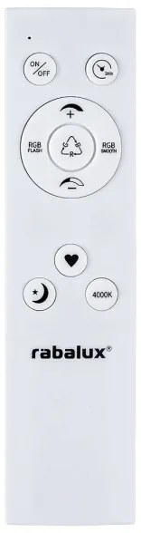 Rabalux 2290 - Plafonieră LED RGB dimabilă RASMUS LED/22W/230V + telecomandă