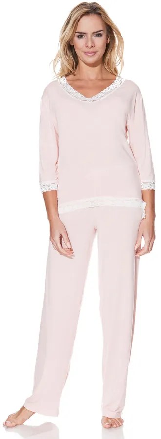 Pijamale femei ROZALIE din bambus M Roz / Pink