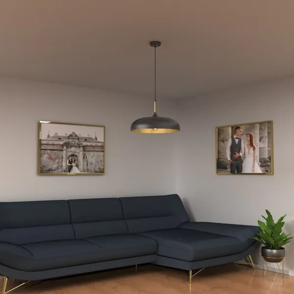 Lustră pe cablu Brilagi ABRAHAM 1xE27/60W/230V d. 45 cm negru