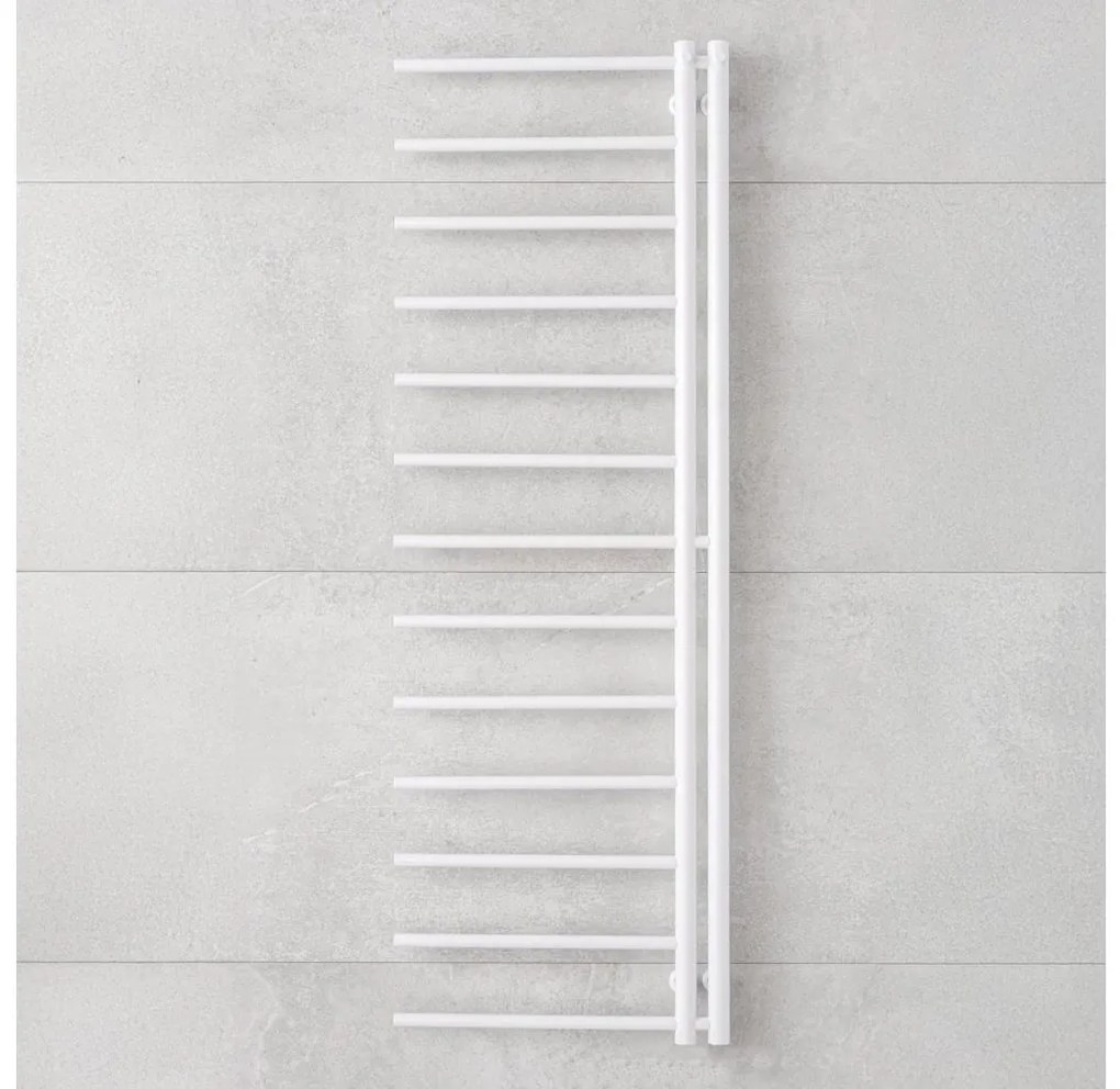 P.M.H. AP2W-L - Radiator de baie tip scară APOLLO, 346 W, 150 cm, dreapta, alb