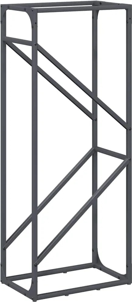 vidaXL Suport pentru lemne de foc Antracit Oțel laminat la rece