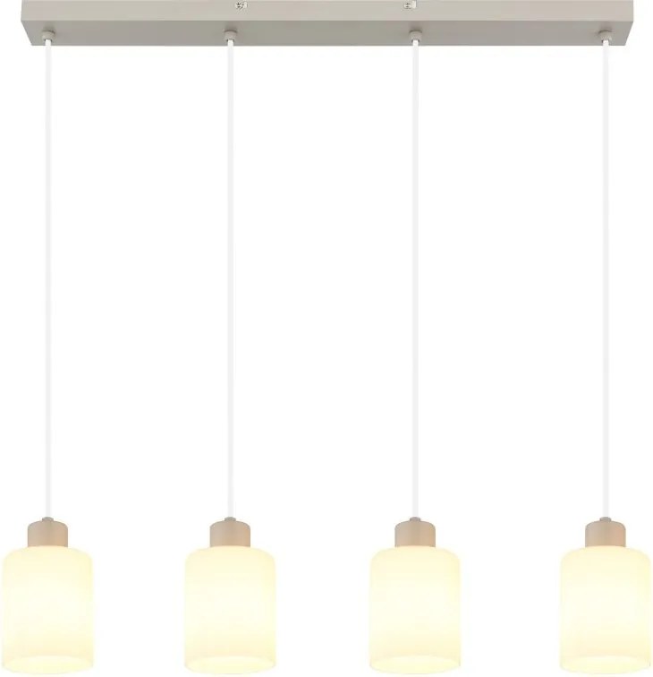 Lustra cu 4 pendule din sticla TRENT