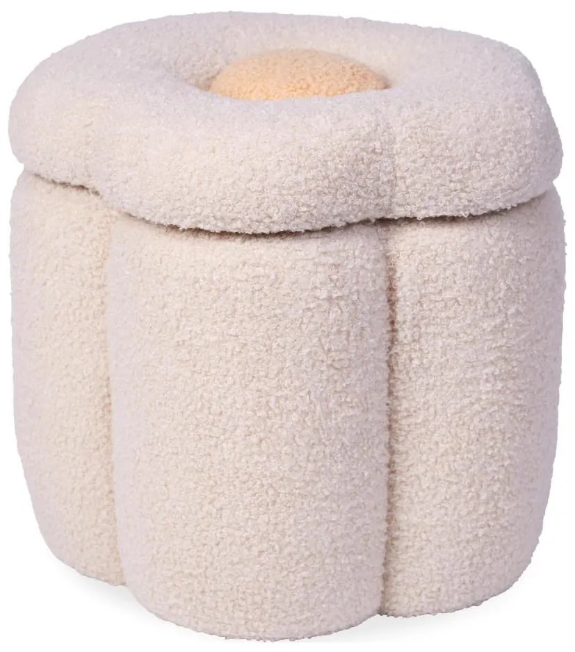 Taburet Childhome FLOWER d. 35 cm crem