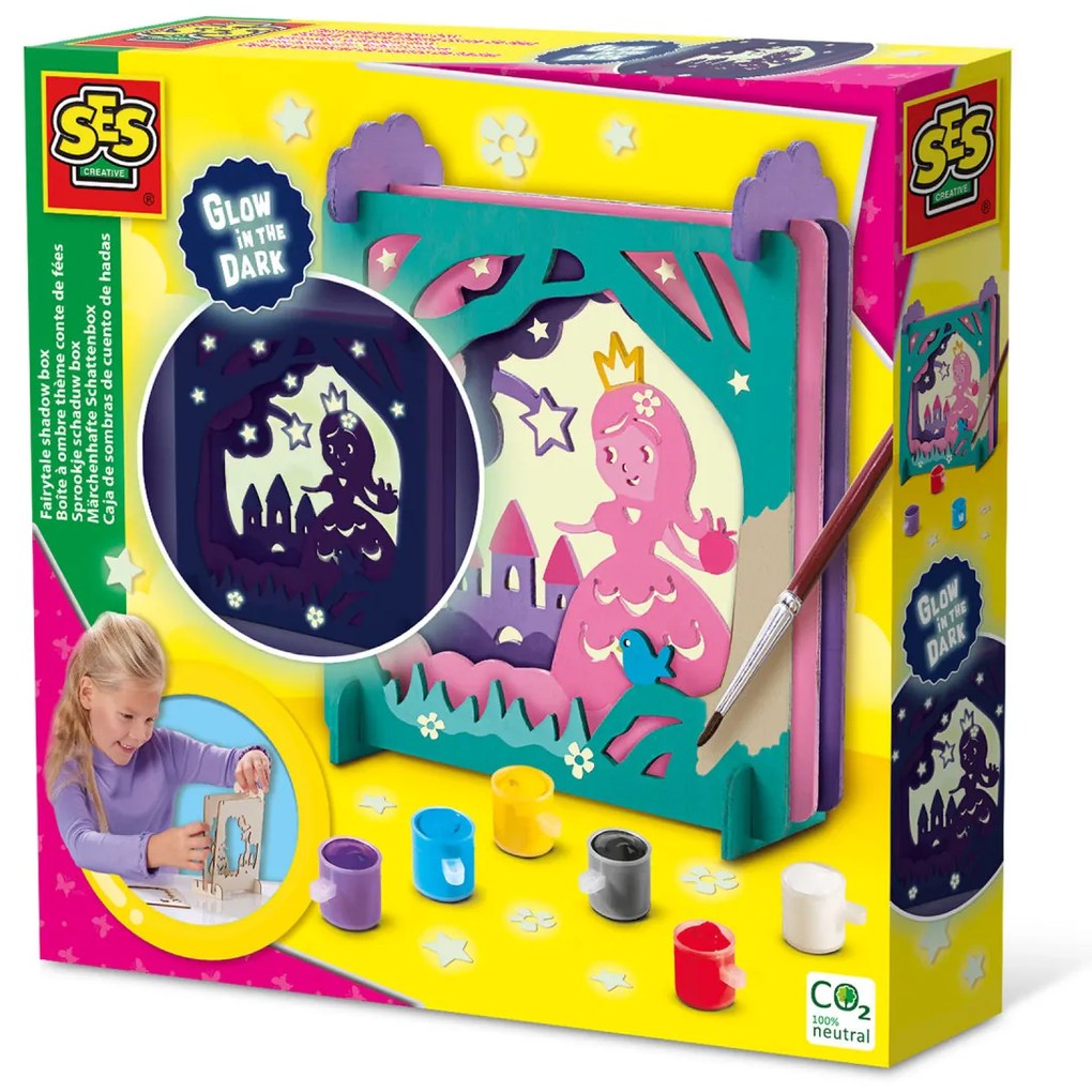 Set creativ - Povesti cu cutie de umbre, glow in the dark