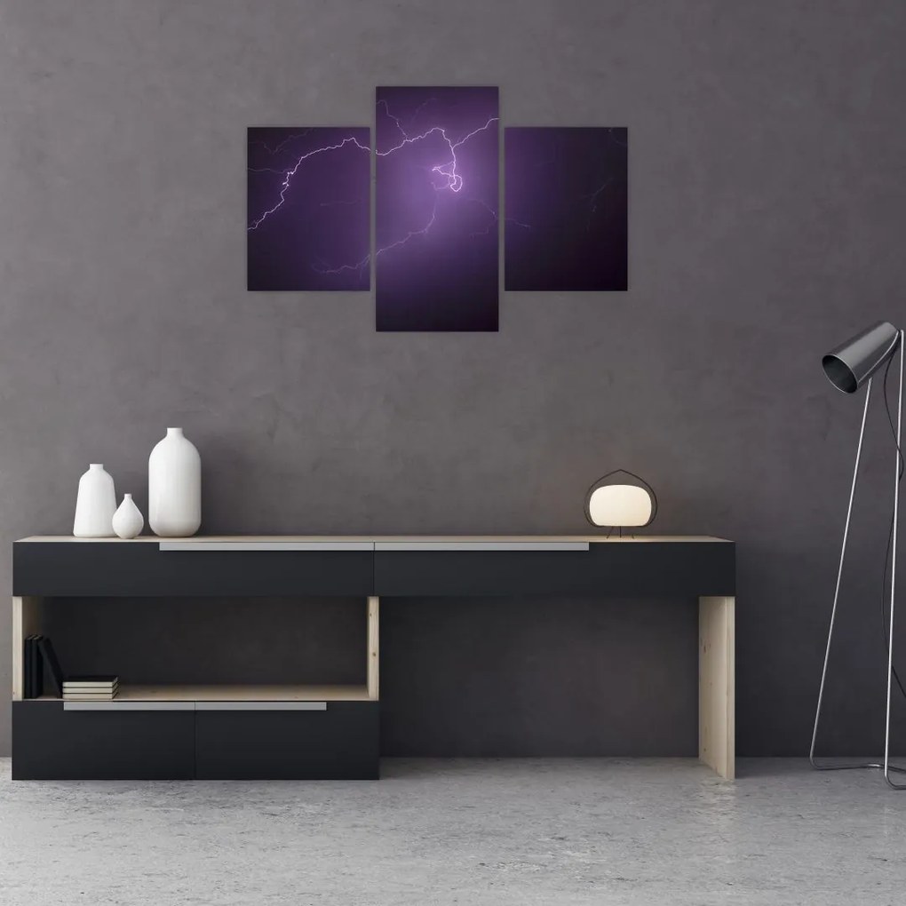 Tabloul cu fulger pe cer (90x60 cm)