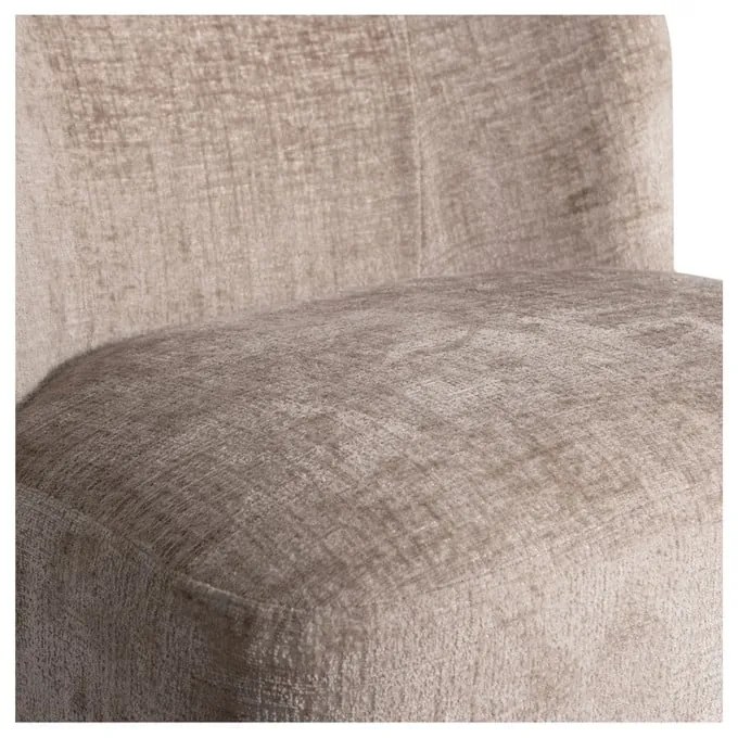 Fotoliu maro deschis cu tapițerie din catifea Atty – WOOOD