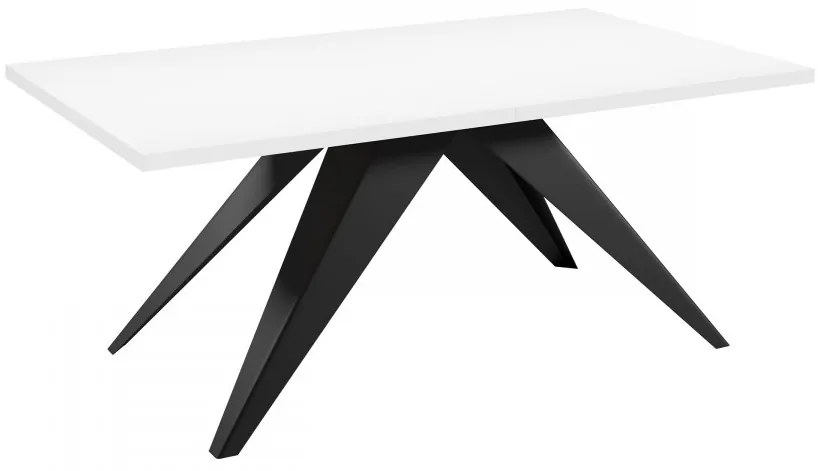Masă sufragerie extensibilă Awalean 140 (Negru + Alb arctic) (pentru 6-10 persoane). 1105358