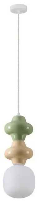 Pendul ceramic design modern CHIC verde/ galben