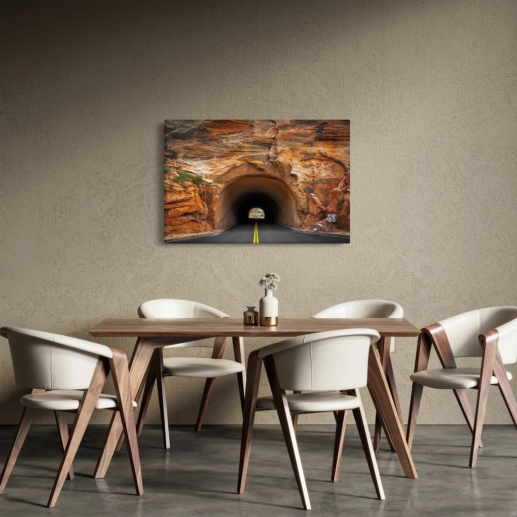 Tablou - tunel în stâncă (90x60 cm)