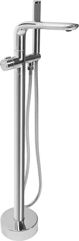 Baterie cada freestanding Rea Clark, crom lucios