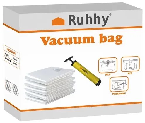 Set saci de vid 50x70 cm - 10 buc + extractor de aer