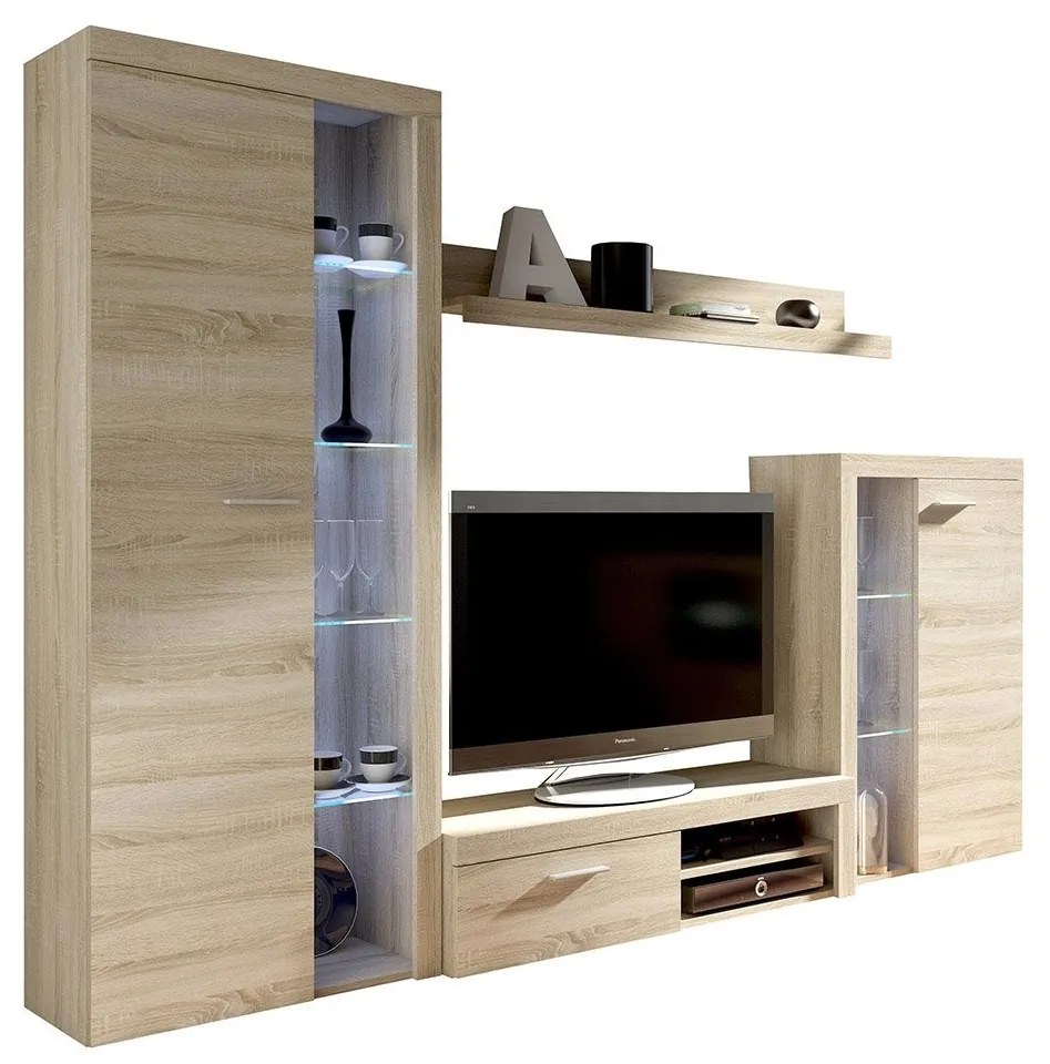 Mobilier living Rokara (stejar sonoma) (iluminat LED). 1058619