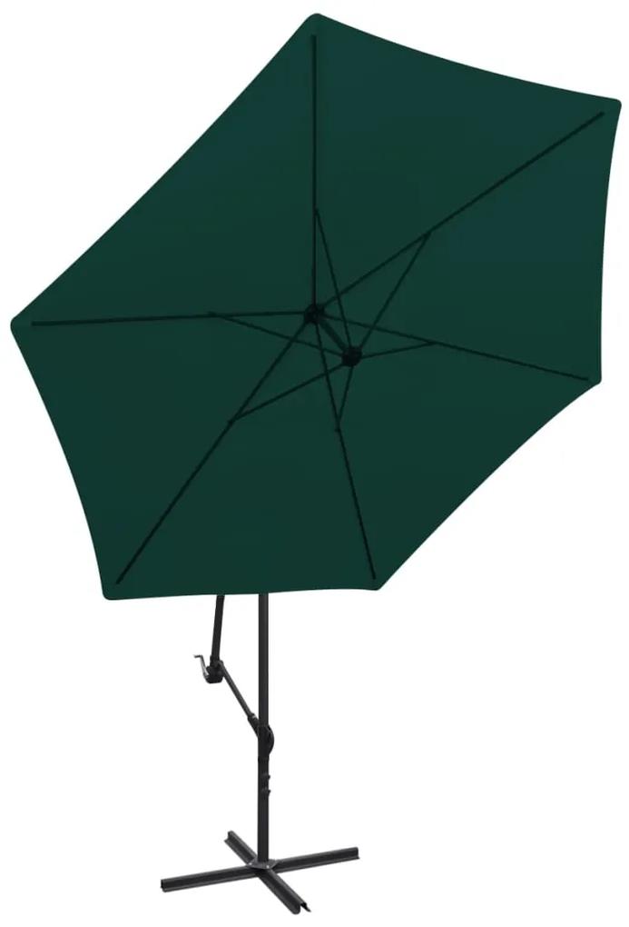 Umbrela de soare suspendata, 3 m, Verde Verde