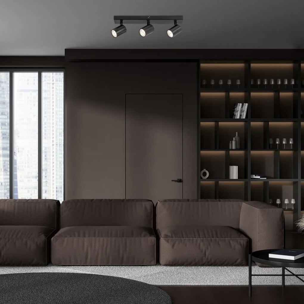 Plafoniera cu 3 Spoturi Directionabile, Design Modern, Rogelio