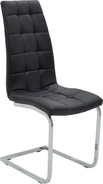 Scaun Bucatarie/Dining Frankos Piele Ecologica Negru
