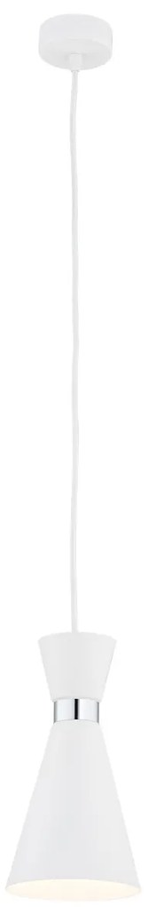 Pendul modern metalic stil industrial LUKKA alb