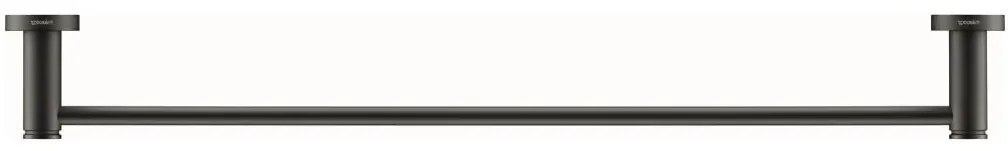 Duravit D-CODE 99244600 - Bară de prosoape montată pe perete, 64,5 cm, negru mat