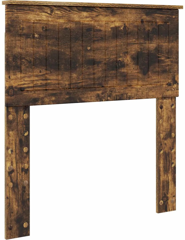 vidaXL Tăblie cap Stejar fumuriu 80 cm Lemn compozit