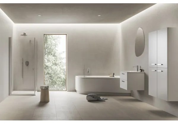 Ravak CA41000000 - Cadă de colț CHROME 170x105 cm acrilic/alb