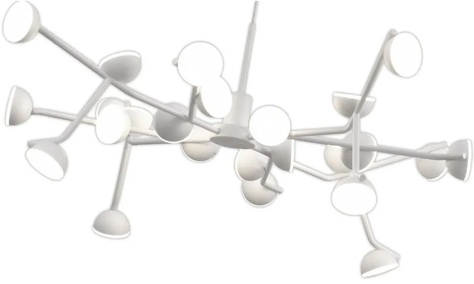 Lustra LED dimabil design modern ADN alb Medium