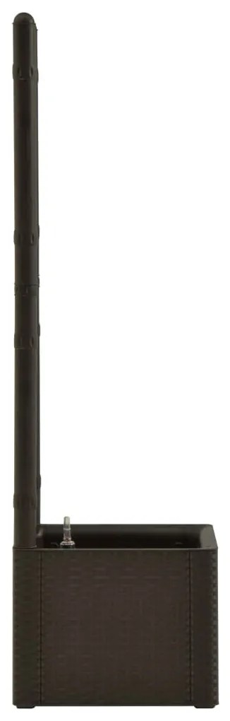 Strat inaltat gradina cu spalier si sistem automat udare, maro 1, Mocca, 43 x 43 x 142 cm, 43 x 43 x 142 cm