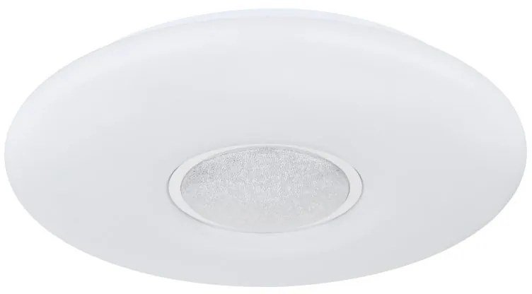 Plafoniera LED RGB cu telecomanda design modern Sully alb