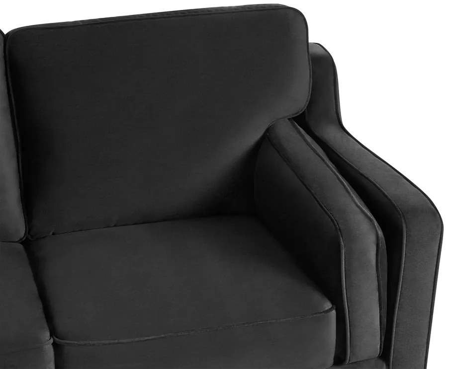 Canapea 3 locuri Lulea (negru) . 1008784