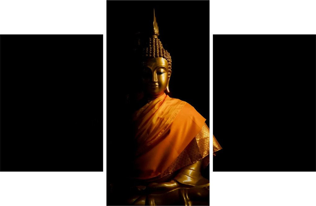 Tablou - Statuia lui Buddha de aur (90x60 cm)