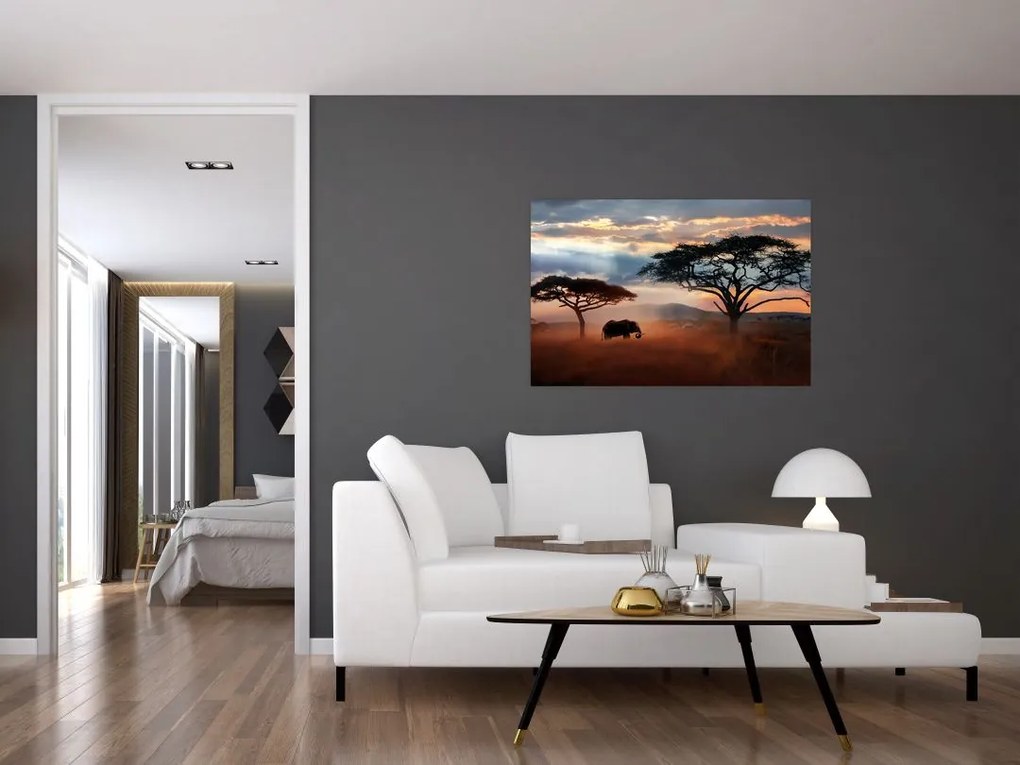 Tablou - Parcul Național Serengeti, Tanzania, Africa (90x60 cm)