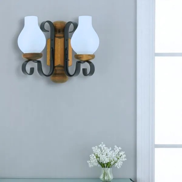 Aplică Brilagi RUSTIC 2xE14/40W/230V fag