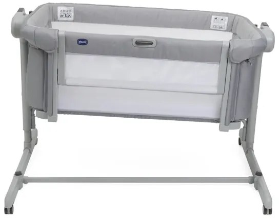 Pătuț pentru bebeluși Chicco 2v1 NEXT2ME MAGIC EVO gri deschis